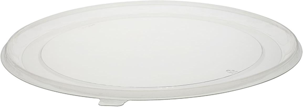 Pactiv Evergreen - 18" Round PET Clear Catering Tray With Use Lid YNLP18450RD, 50/Cs - YNLP18BC