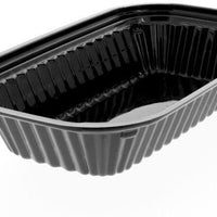 Pactiv Evergreen - 20 Oz Black Medium Deep Plastic Container, Pack of 672 - Y95980K