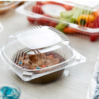 Pactiv Evergreen - 20 Oz Large Plastic SmartLock Clear Hinged Container, 500/Cs - YCI811600000