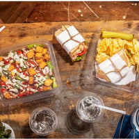 Pactiv Evergreen - 20 oz. Clear, Tamper Evident Recycled Plastic Hinged Deli Container, 234/cs - TEHL7X620