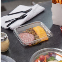 Pactiv Evergreen - 20 oz. Clear, Tamper Evident Recycled Plastic Hinged Deli Container, 234/cs - TEHL7X620