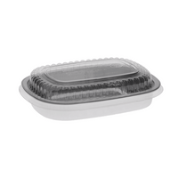 Pactiv Evergreen - 22 Oz Small Rectangular Aluminium Carry Out Container, 100/Cs - Y6708PET
