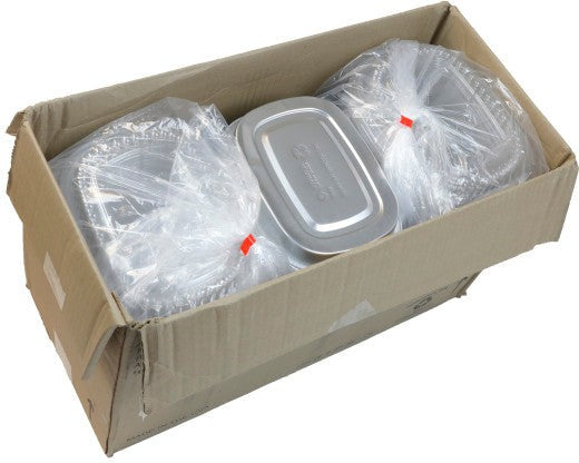 Pactiv Evergreen - 22 Oz Small Rectangular Aluminium Carry Out Container, 100/Cs - Y6708PET