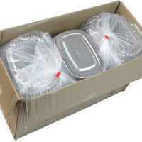 Pactiv Evergreen - 22 Oz Small Rectangular Aluminium Carry Out Container, 100/Cs - Y6708PET