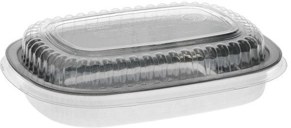 Pactiv Evergreen - 22 Oz Small Rectangular Aluminium Carry Out Container, 100/Cs - Y6708PET