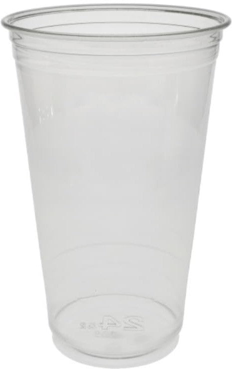 Pactiv Evergreen - 24 Oz Clear Recycled Plastic Cold Drink Cup, 500/cs - YP24C