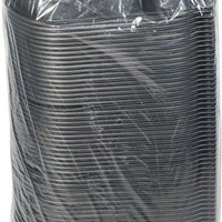 Pactiv Evergreen - 31 Oz, 9.375 X 8 X 1.5" Large Black Microwavable 2-Compartment Rectangle Takeout Container Base, Pack of 250 - 0CN846370000