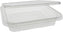 Pactiv Evergreen - 35 Oz Shallow RPET Tamper-Evident Hinged Lid Deli Container with Flat Lid, 160/Cs - TEHL8X835S