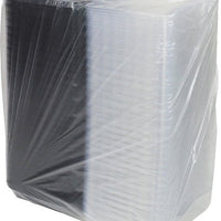 Pactiv Evergreen - 36 Oz 8" X 8" Dual Color SmartLock® Hinged Lid Snack Box Container, Black/Clear, 135 Count - YEH896170000