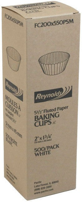Pactiv Evergreen - 4 Oz Paper Baking Cups, 500/SL - FC200X550P5M