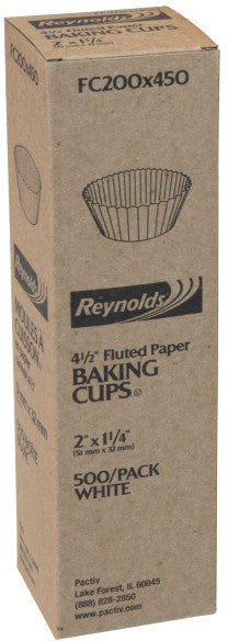 Pactiv Evergreen - 4 Oz Paperboard Baking Cups, 500/tb - FC200X450