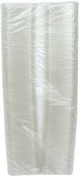 Pactiv Evergreen - 4" Recycled Plastic Square Flat Recessed Clear Deli Container Lid, 960/Cs - YY4SFL (Special Order Item)