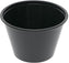 Pactiv Evergreen - 4 oz. Black, Plastic Portion Cup, Pack of 2400 - YS400E