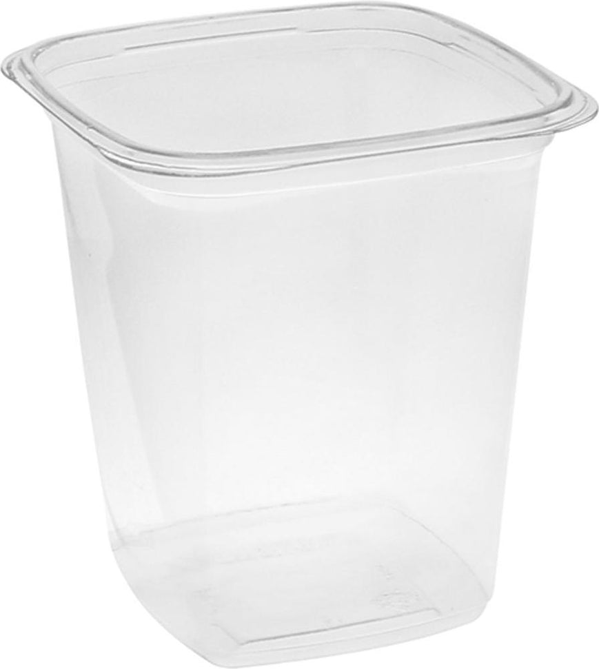 Pactiv Evergreen - 4" x 4" x 5.18", 32 Oz TimeSquare Clear Deli Container, 480/Cs - YY4S32