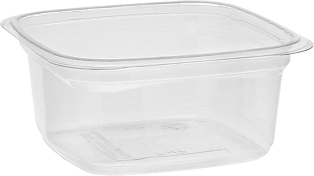 Pactiv Evergreen - 4.5", 12 Oz Time Square Clear Deli Container with Fits YY4SFLTR Lid, 960/Cs - 235402