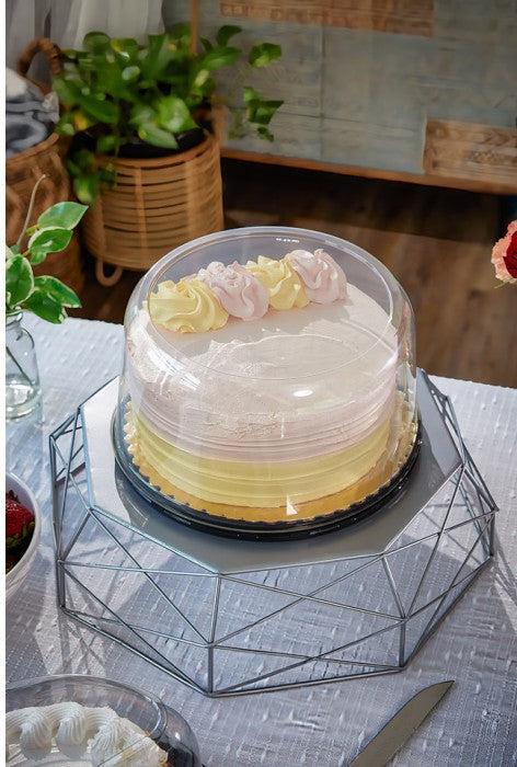 Pactiv Evergreen - 5" Clear, Tall Smooth Wall Dome for 8" Cake 100/cs- Y1050PD
