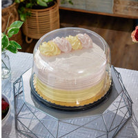 Pactiv Evergreen - 5" Clear, Tall Smooth Wall Dome for 8" Cake 100/cs- Y1050PD