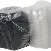 Pactiv Evergreen - 5" Dual Color SmartLock® Hinged Lid Hexagon Container, Black/Clear, 120 Count - YEH891500000