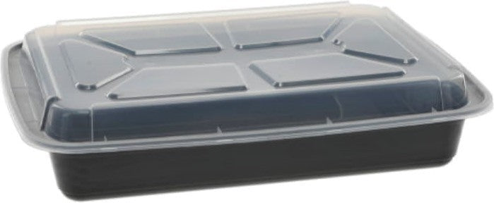 Pactiv Evergreen - 58 Oz Versatainer Rectangle Takeout Container and Lid Combo, 150/Cs - N989B (Special Order Item)