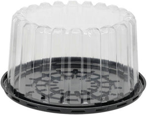 Pactiv Evergreen - 5.25" x 3.25" Cake Base with Clear Lid, 100/Cs - LV71059