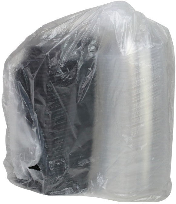 Pactiv Evergreen - 6" Black/Clear, Dual Color SmartLock® Hinged Lid Hexagon Container, Pack of 120 - YEH891600000