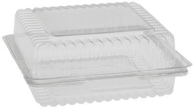 Pactiv Evergreen - 6" X 6" X 2 3/8" General Hinged Bakery Container, 91/Cs - YTV0205NP