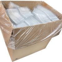 Pactiv Evergreen - 6 x 6 x 1.875" General Hinged Bakery Container with Button, 500/Cs - TV0200NP (Special Order Item)