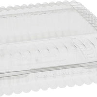 Pactiv Evergreen - 6 x 6 x 1.875" General Hinged Bakery Container with Button, 500/Cs - TV0200NP (Special Order Item)