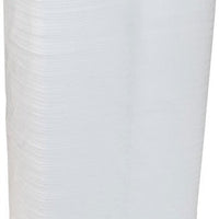 Pactiv Evergreen - 6" x 6" x 3" White PS Foam Hinged Lid Container, 500/Cs - YTH100800000