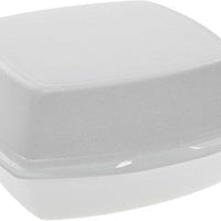 Pactiv Evergreen - 6" x 6" x 3" White PS Foam Hinged Lid Container, 500/Cs - YTH100800000