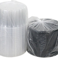 Pactiv Evergreen - 8" Plastic Cake Container With Clear Deep Dome Black Base, Pack of 100 - YEH898010000