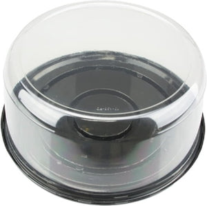 Pactiv Evergreen - 8"Tall Smooth Wall 9"Dome with Black Base Cake Stand,100/Cs - 10B438PD