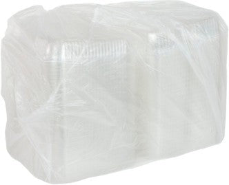 Pactiv Evergreen - 9" Clear, SmartLock® 3-Compartment Hinged Lid Container, 200/cs - YCI811130000 (Special Order Item)