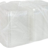 Pactiv Evergreen - 9" Clear, SmartLock® 3-Compartment Hinged Lid Container, 200/cs - YCI811130000 (Special Order Item)