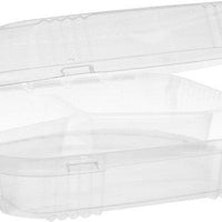 Pactiv Evergreen - 9" Clear, SmartLock® 3-Compartment Hinged Lid Container, 200/cs - YCI811130000 (Special Order Item)