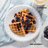 Pactiv Evergreen - 9" Round Non-Laminated Foam Plate, 500/Cs - 0TH10009