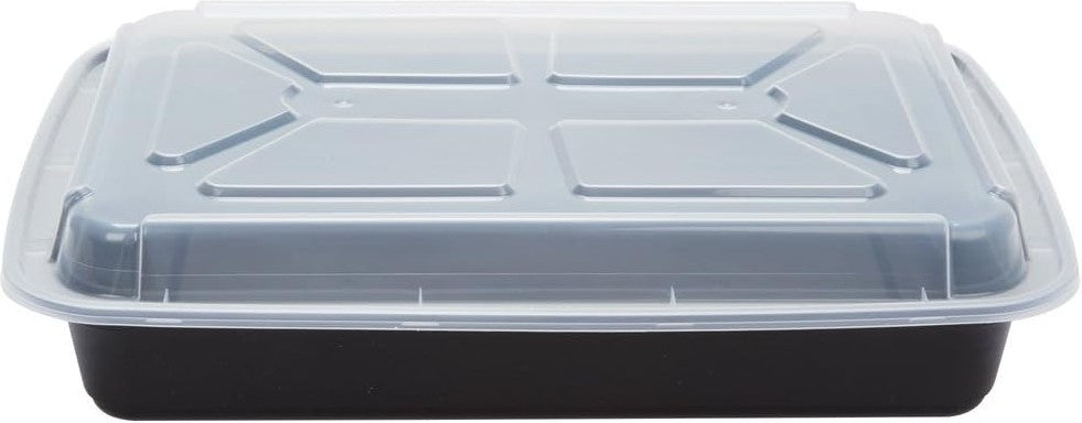 Pactiv Evergreen - 9" x 6.25" x 1.5", 40 Oz Rectangular Plastic Container, 500/Cs - LV48409DO (Special Order Item)