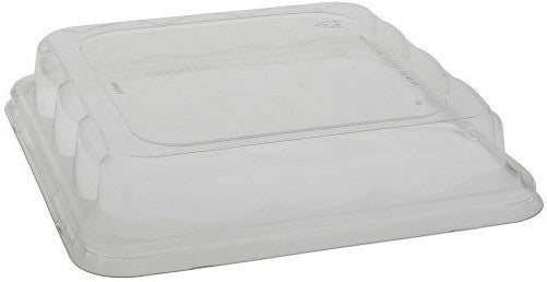 Pactiv Evergreen - After Bake Clear Lid for 8” Clear Square CPET Base, 330/Cs - 13190R