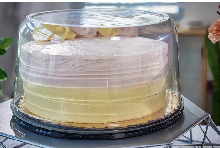 Pactiv Evergreen - Black Base for 8" Cake Container, 300/Cs - Y10B