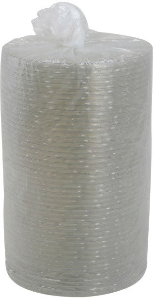 Pactiv Evergreen - Clear, Flat Heavy Duty Plastic Lid for 7" Round Deli Tub, Pack of 300- 7FLHD