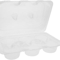 Pactiv Evergreen - Clear, PET 6 Muffin Container with Bar Locks, 220/cs - TV0117NP (Special Order Item)