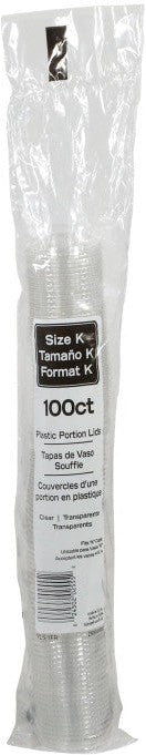 Pactiv Evergreen - Clear Plastic Flat Lid for 1 Oz Portion Cup, Pack of 2500 - YLS1FR