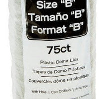 Pactiv Evergreen - Clear Recycled Plastic Dome Lid with Hole for "B" Size Cold Drink Cups, 900/cs - YPDL24C (Special Order Item)