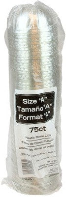 Pactiv Evergreen - Clear, Recycled Plastic Flat Lid with Straw Slot for "A" Size Cold Drink Cups, 900/cs - YPDL20C (Special Order Item)