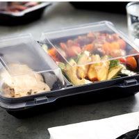 Pactiv Evergreen - ClearView SmartLock OPS Snackbox 10.75" x 8" x 3.25" 2 Compartment, 100/Cs - YEH891120000 (Special Order Item)