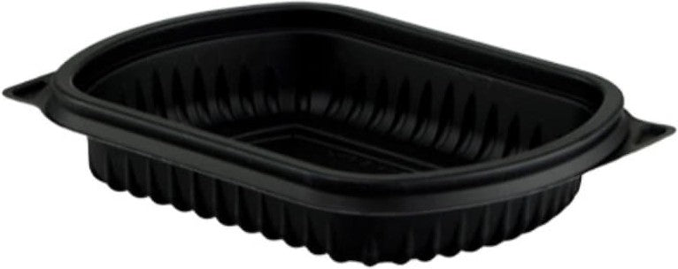Pactiv Evergreen - Clearview Micromax 8 Oz Black Base Microwavable Small Container, Pack of 232- YCN846080000