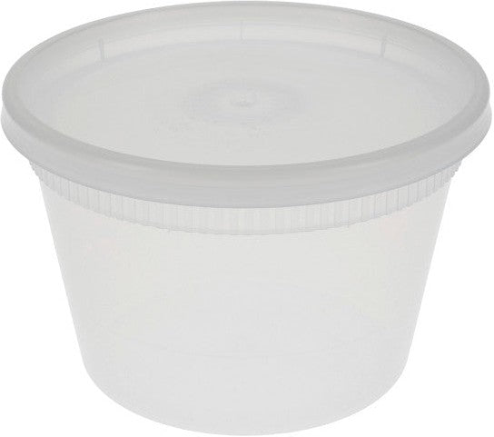 Pactiv Evergreen - DELItainer 16 oz. Clear PP Container and PE Lid, Pack of 240- YSD2516