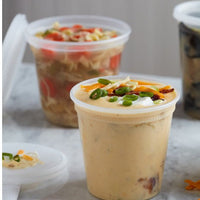 Pactiv Evergreen - DELItainer 24 oz. Clear, PP Container and PE Lid, 240/cs - YL2524