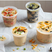 Pactiv Evergreen - DELItainer 24 oz. Clear, PP Container and PE Lid, 240/cs - YL2524