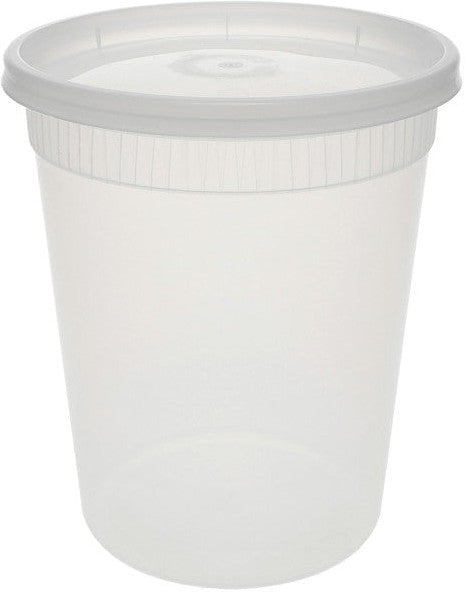Pactiv Evergreen - DELItainer 32 Oz Clear PP Container and PE Lid, 240 Per Case - YSD2532